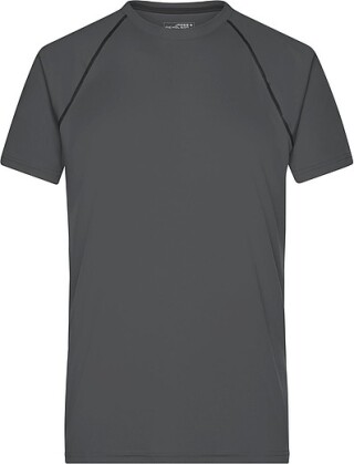 Pánské sportovní tričko James Nicholson sports T-shirt men, antracitová/černá, vel. S