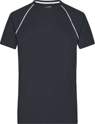 Pánské sportovní tričko James Nicholson sports T-shirt men, černá/bílá, vel. XL