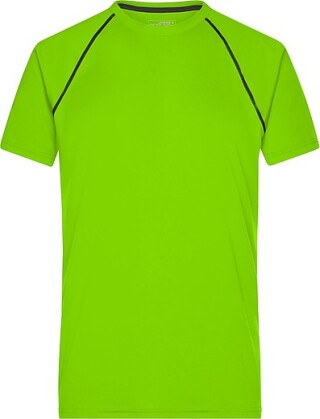 Pánské sportovní tričko James Nicholson sports T-shirt men, jasně zelená/černá, vel. L