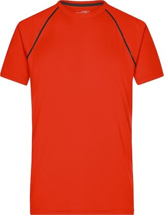 Pánské sportovní tričko James Nicholson sports T-shirt men, oranžová/černá, vel. XXL