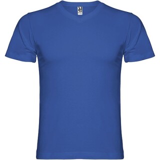 Pánské tričko s krátkým rukávem,výstřih do V, ROLY SAMOYEDO, královská modrá, vel. L