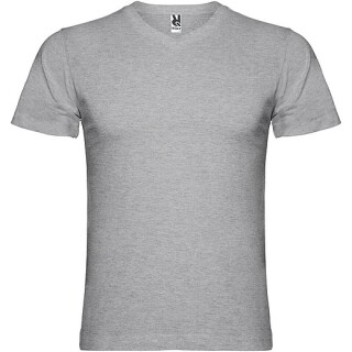 Pánské tričko s krátkým rukávem,výstřih do V, ROLY SAMOYEDO, světle šedá, vel. 3XL