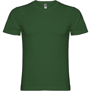 Pánské tričko s krátkým rukávem,výstřih do V, ROLY SAMOYEDO, tmavě zelená, vel. 3XL