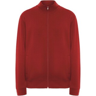 Unisex mikina na zip, ROLY ULAN, velikost M, červená