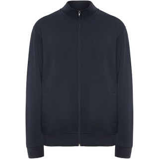 Unisex mikina na zip, ROLY ULAN, velikost S, námořní modrá