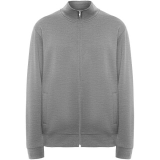 Unisex mikina na zip, ROLY ULAN, velikost L, šedá