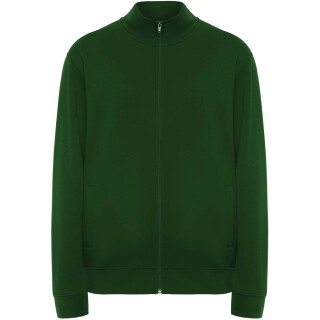 Unisex mikina na zip, ROLY ULAN, velikost S, tmavě zelená