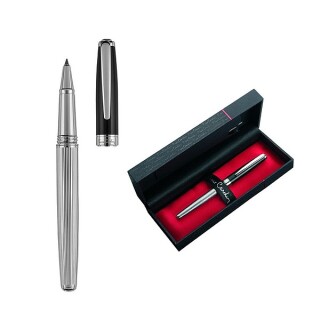 PIERRE CARDIN CHRISTOPHE Kovový roller, stříbrná/černá