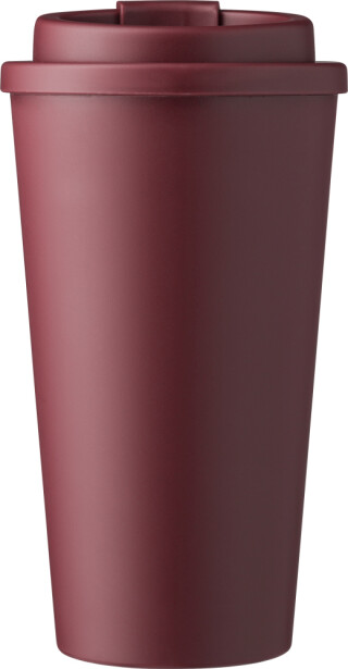 Plastový kelímek s víčkem na pití 475ml, vínová