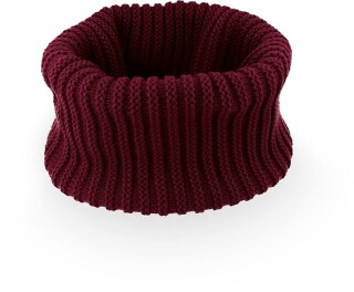 Pletená šála Atlantis Headwear Dapper, vínová