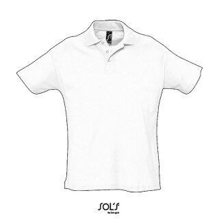 Polokošile pique SOLS SUMMER II, bílá, XXL