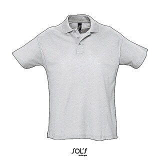 Polokošile pique SOLS SUMMER II, světle šedá, XL