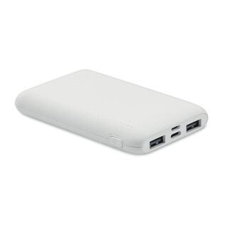 Power banka 5000 mAh, bílá