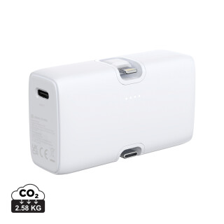 Powerbanka Urban Vitamin 20W PD z RCS plastu, bílá