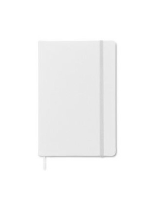 Poznámkový blok A5 v PU obalu, bílá