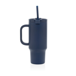 Recyklovaný nepropustný kompaktní termohrnek 480ml, námořní modrá