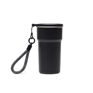 Sada 4 nerezových kelímků 250 ml, černá