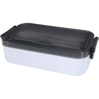 Sada obědového boxu a příborů, bílá