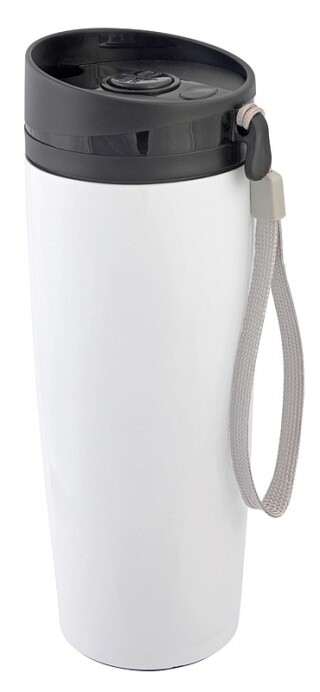 SAGVAN Termohrnek nerezový cestovní, 380 ml, bílá