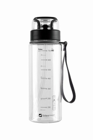 SCHWARZWOLF SEYHAN Tritanová láhev na pití, objem 850 ml, transparentní