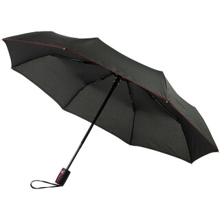 Skládací deštník s automatickým otevíráním, průměr 98cm, červená