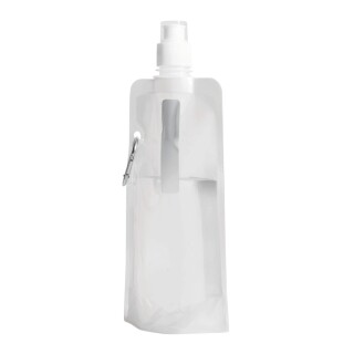 Skládací láhev na pití 400 ml, bílá