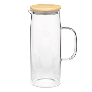 Skleněný džbán s bambusovým víčkem, 1,2 l