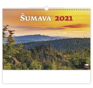 Šumava 2027, nástěnný kalendář, prodloužená záda