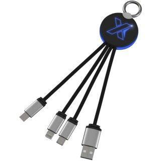 Světelný kabel s kroužkem SCX.design C16, modrá