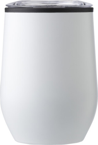 HEFROS Cestovní hrnek z nerezové oceli, 300 ml, bílá