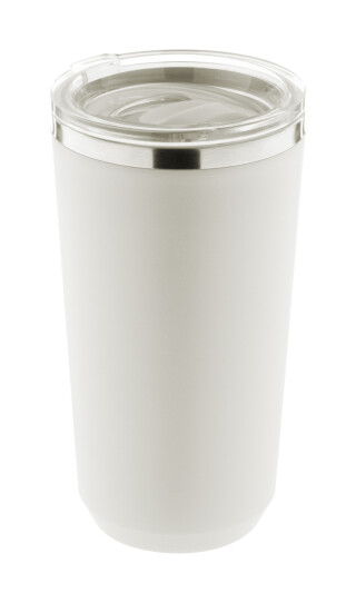 Termohrnek 500ml, nerez, plast, bílý