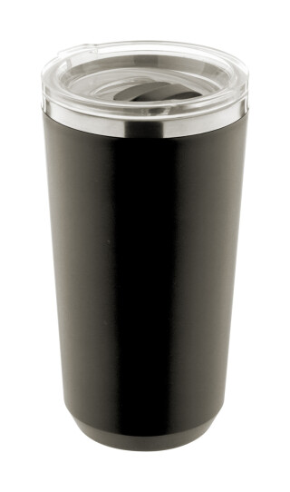 Termohrnek 500ml, nerez, plast, černý