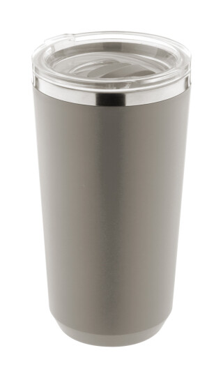 Termohrnek 500ml, nerez, plast, šedý