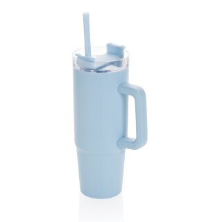 Termohrnek s madlem 750 ml z RCS recyklovaného plastu, světle modrá
