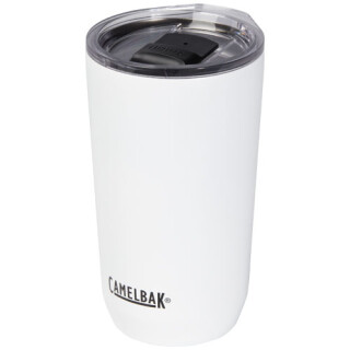 Termohrnek z nerezu s plastovým víčkem, 500ml, bílý
