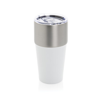 AYDIN Dvoustěnný termohrnek z recyklované nerezové oceli, 500 ml, bílá