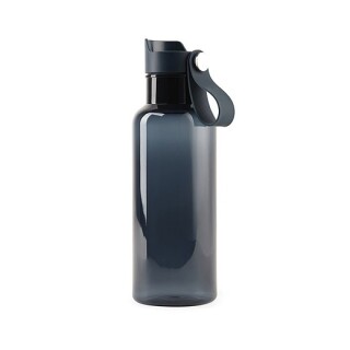 Transparentní láhev na pití 600ml, z RPET, modrá