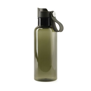 Transparentní láhev na pití 600ml, z RPET, zelená