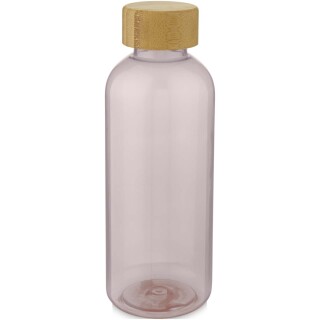 Transparentní láhev z recyklovaného plastu, 650ml, růžová