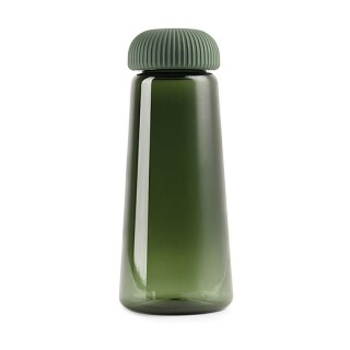 Transparentní láhev z RPET, 575ml, zelená