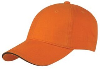 Trendy kšiltovka se sendvičovým kšiltem, oranžová