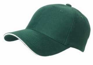 Trendy kšiltovka se sendvičovým kšiltem, tmavě zelená