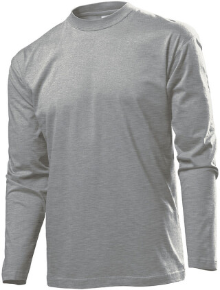 Tričko STEDMAN CLASSIC LONG SLEEVE MEN tmavě šedý melír XXL