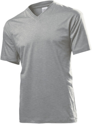Tričko STEDMAN CLASSIC V-NECK tmavě šedý melír XL