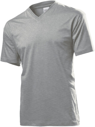 Tričko STEDMAN CLASSIC V-NECK tmavě šedý melír XXL
