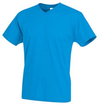 Tričko STEDMAN CLASSIC V-NECK tyrkysová XXL