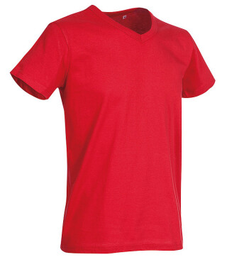 Tričko STEDMAN STARS BEN V-NECK červená M