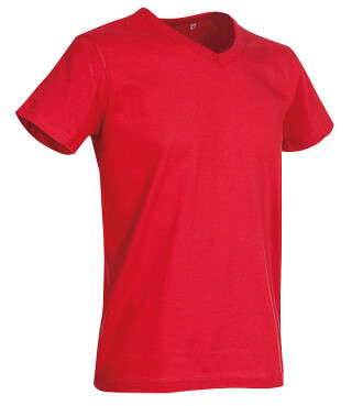 Tričko STEDMAN STARS BEN V-NECK červená XL