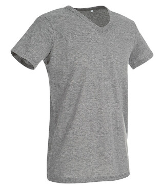 Tričko STEDMAN STARS BEN V-NECK tmavě šedý melír XL