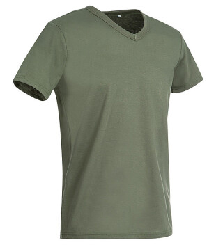 Tričko STEDMAN STARS BEN V-NECK vojenská zelená L